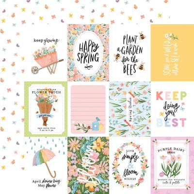 Echo Park My Favorite Spring Designpapier - 4 x 3 Journaling Cards